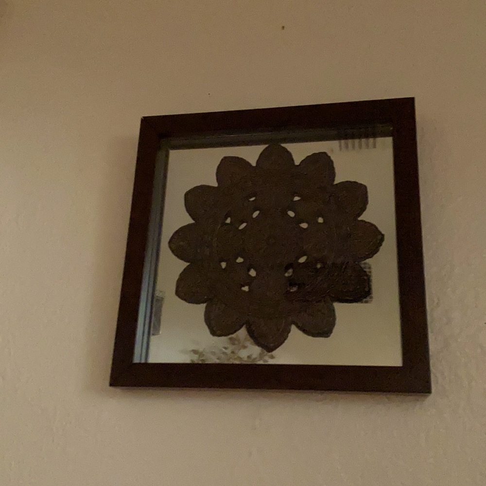 Modern Mirror Copper Appearance centerpiece protected plastic cover
